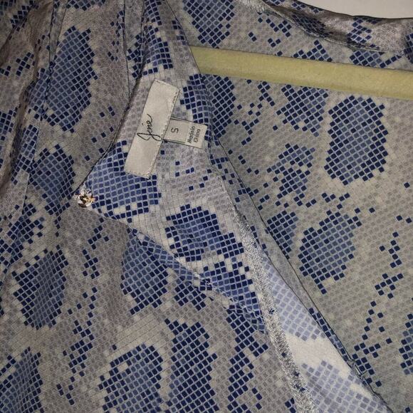 JOIE blue snakeskin 🐍 short dress - Picture 2 of 4